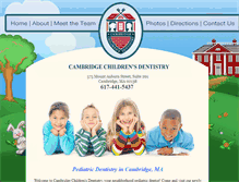 Tablet Screenshot of cambridgechildrensdentistry.com
